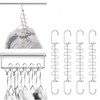 Meetu Space Saving Hangers Magic Cloth Hanger Metal Closet Organizer