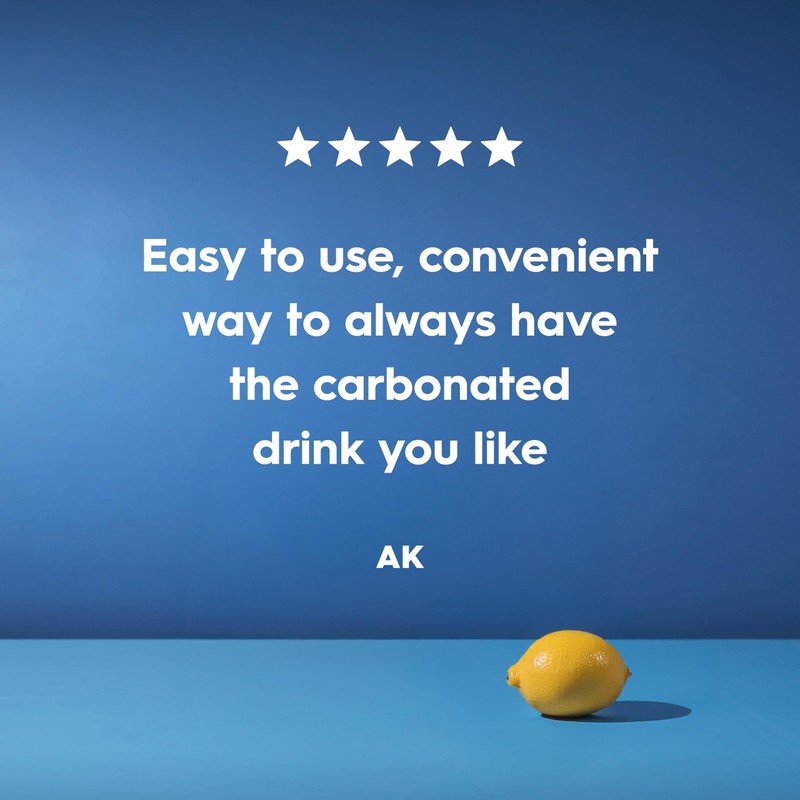 SodaStream CO2 Gas Carbonation Bundle - 3 Cylinders - Blue