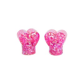Heart Valve Caps Tire Stems - Pink