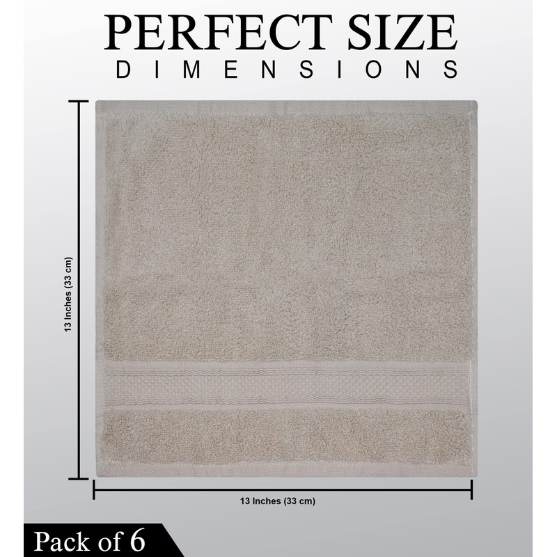 QCS Towels - Face Cloths - 33 x 33 cm