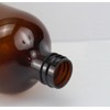 Empty Amber Plastic Pump Bottle Dispenser Leak Proof Shampoo Body