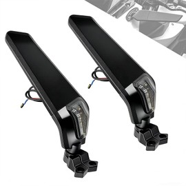 TT719 Wing Style Aerodynamic Rear View Mirror Compatible with CFMOTO 450SS 2023 2024 2025,Integrated Signal Light,Wide Viewing Angle,CFMOTO 450SS Accessories