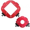 2 Pieces Radius Jig Router Templates Stencils Corner 4 in