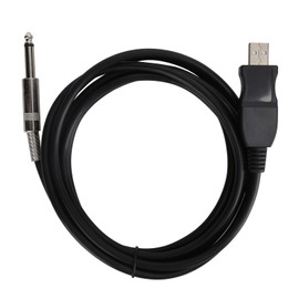 Guitar USB Cable 3 Meters Compatible with The Computer Connection Instrument Cable for Electric Guitar Bass