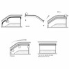 ZZDSNJ ZZDSNJ Tape-On Window Visors 4-Piece for 2022-2025 Honda Civic