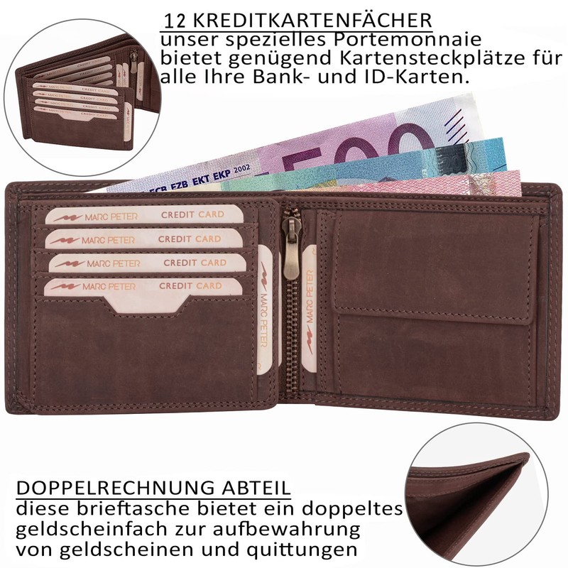 Marc Peter® Hanover Genuine Leather Wallet | Wallet for Men
