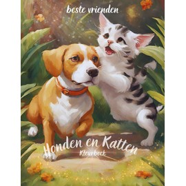 Honden en Katten Kleurboek: Een boek met puppy's en katten waarin je hun namen leert, hun familie leert kennen en ze gaat inkleuren