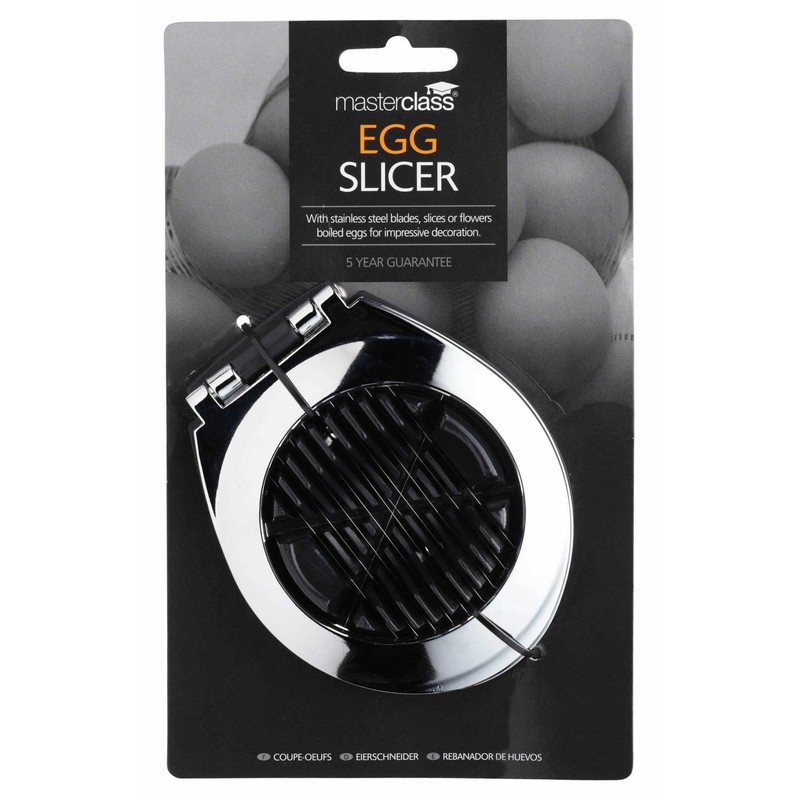 MasterClass Kitchen Craft 2-In-1 Egg Slicer/Wedger, Stainless Steel, Silver, 9