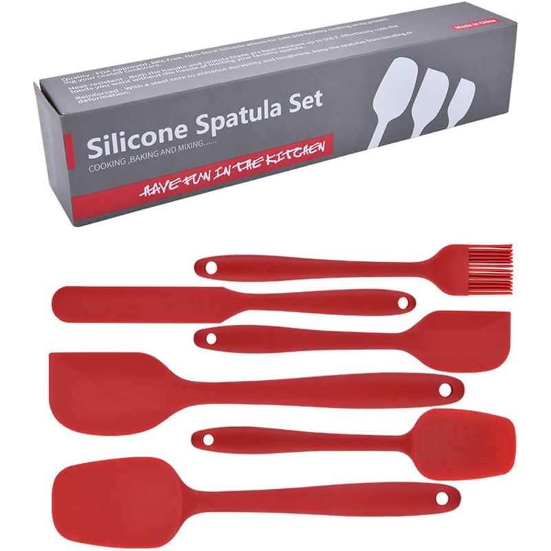 PUBAMALL 6 Piezas Juego de Espátulas de Silicona, para utensilios