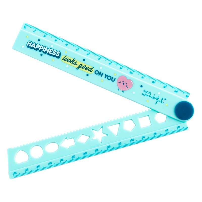 Mr.Wonderful Happiness Looks Good On You Folding Ruler