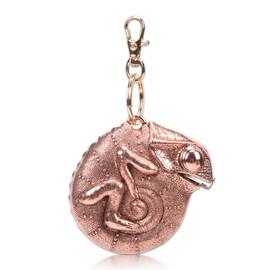 SaiDian 1Pcs Portable Chameleon Tape Measure Ruler Retractable Measure Tape Keychain Metric Measuring Tape 2m/6.5ft (Rose Gold)