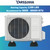 Yarssihha 4pcs Mini Split Rubber Base Pad for 9000-60000 BTU