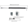 XKMT- Long Spring w/Roller Blind Bracket Hanging Curtain Roller Shade