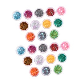 IWOWHERO 2pcs Heart Nail Art Stickers Color Sequins Decals for Creative Manicure Designs Easy Application for Parties and Events for Women