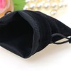LYSXP Black Velvet Bags With Drawstring 25pcs Jewelry Pouches Candy
