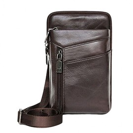 Men's Travel Hip Bag Mini Leather Bag Luxury Cross Bag Sling Bag Messenger Bag Men's Jersey Bag bag brown