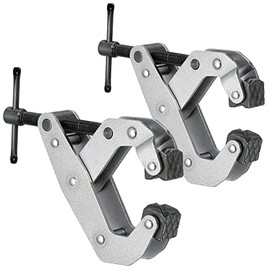 EHOMA 2 Pack Cantilever No-Twist Deep Throat T-Handle Multi-Purpose Lever Clamp, 1"