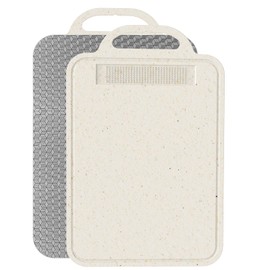 Laokiiy Titanium Cutting Board,Cutting Board for Kitchen Cutting Boards Double Sided with Pure Titanium & Wheat Straw PP, Easy to Clean, Non-Slip, for Meat & Vegetables, Kitchen Gift14.1X9.8