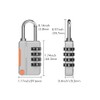 4pcs Locker Padlocks,Stylish Suitcase Locks with Code,Rustproof Luggage Locks for