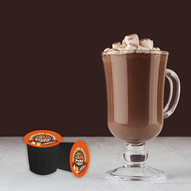 Crazy Cups Seasonal Premium Hot Chocolate Single Serve Cups for