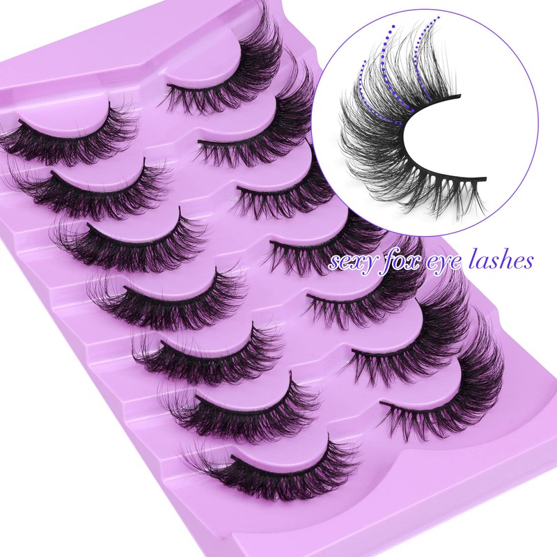 ALICE Eyelashes Fox Eye Lashes Mink Faux Fluffy Natural False