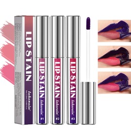 Pakivs Pakivs 3 Pcs Peel Off Lip Stain Set,Waterproof and Transfer Proof Pink Lip Tint,Long Lasting Matte Finish Peel Off Lip Gloss,Non-stick Cup Liquid Lipstick Nude Lip Gloss for Women