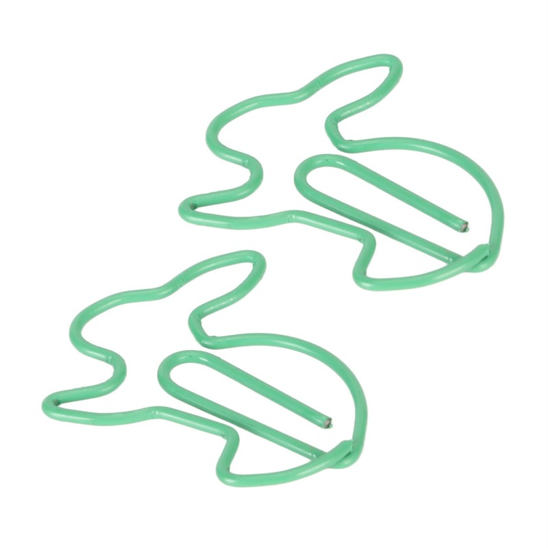 100 Pcs Rabbit Shaped Paper Clip Creative Cute Cartoon Animal