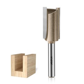 Router Bit Set for Woodworking, 1/4" Shank, Slotted Diameter 0.59inch,Straight Flush Trim Bits, Professional Quality,Complete in Specifications