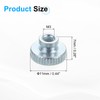 sourcing map Knurled Thumb Nuts, 15Pcs M3x0.5mm Iron Round Knobs