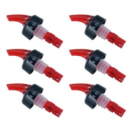 GVK ECO Pack of 6 Pourers 4 cl Shot Pourers for Bottles Plastic