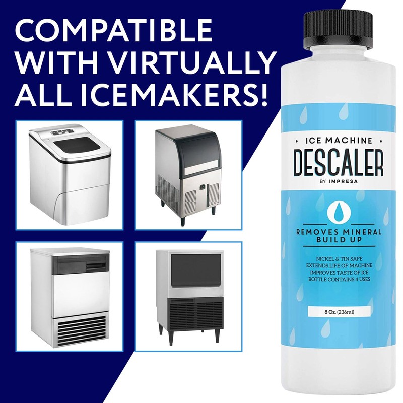 IMPRESA 2-Pack Ice Machine Cleaner/Descaler - 8 Total Uses (4