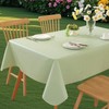 Wondwrla Rectangle Tablecloth, Vinyl Tablecloths with Flannel Backing, Waterproof Wipeable