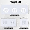 LHSYFBZ 48Pack Shower Caddy Adhesive Hooks Replacement, Shower Shelf Adhesive