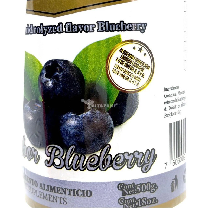 Pretty Bee Grenetina Hidrolizada Blueberry 100% Natural 500 Grs Pretty