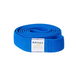 ARTZT vitality Theraband Super Band Textile | Fitness Band Made of Soft Fabric | Gymnastics Band for Training Strength, Back, Abdomen, Arms and Shoulders | Made in Germany Blue | Medium, 204 cm