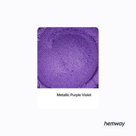 Hemway 50 g / 1.75 oz Metallic Purple Violet Premium Grout Powder | Concrete Coloured Dye Pigment | Render Mortar Powdered Brick Toner | Suitable for Bathroom & Kitchen | High Colour Saturation