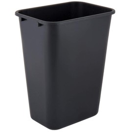 PRO&Family 41 Qt. / 10 Gallon / 38 Liters Black Rectangular Wastebasket. Trash Bin Kitchen Trash Can Recycling Bins Plastic Bin Garbage Can.