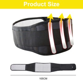 BNOYONERAS Back Support Belt with 3 Metal Supports, Magnetic Therapy Belt, Warming Lumbar Support Belt, Support Belt for Lumbar Spine, Tourmaline Back Brace, Back Support Belt (L)
