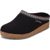 Haflinger Unisex, Grizzly Classic Wool Clog Black 43 M
