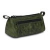 TheAntiq Green Leather Cosmetic Bag for Women & Men -