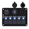 Garfour Garfour 5 Gang Marine Switch Panel - Waterproof Boat