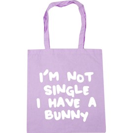 Hippowarehouse I'm not single I have a bunny Tote Shopping Gym Beach Bag 42cm x38cm, 10 litres