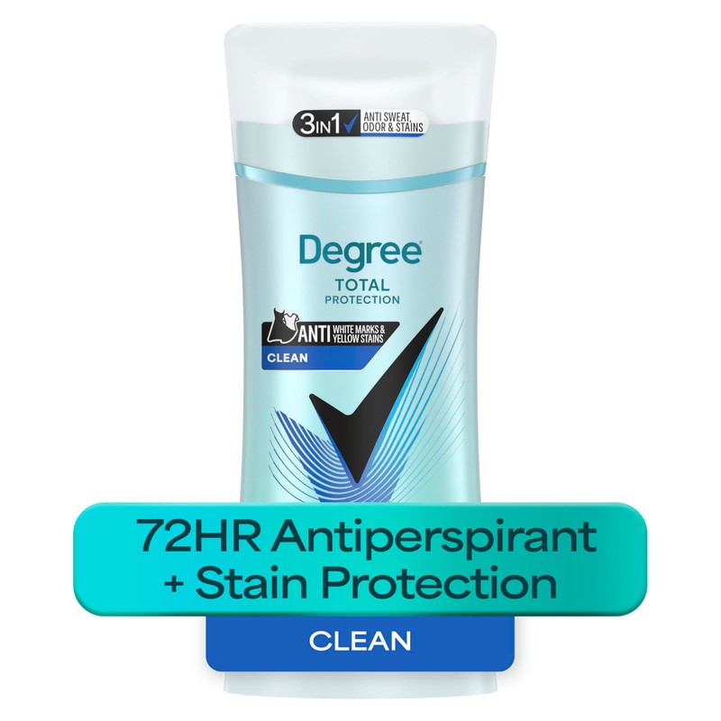 Degree Antiperspirant for Women Protects from Deodorant Stains Pure Clean