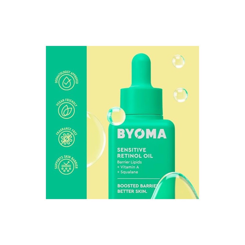 BYOMA Aceite de Retinol Sensible con Lípidos de Barrera, Vitamina
