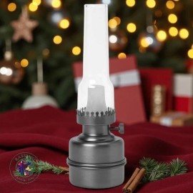 IKEA STRÅLA LED Table Lamp – Battery Operated, Glass, Dark Gray, 7.5" Modern Hom