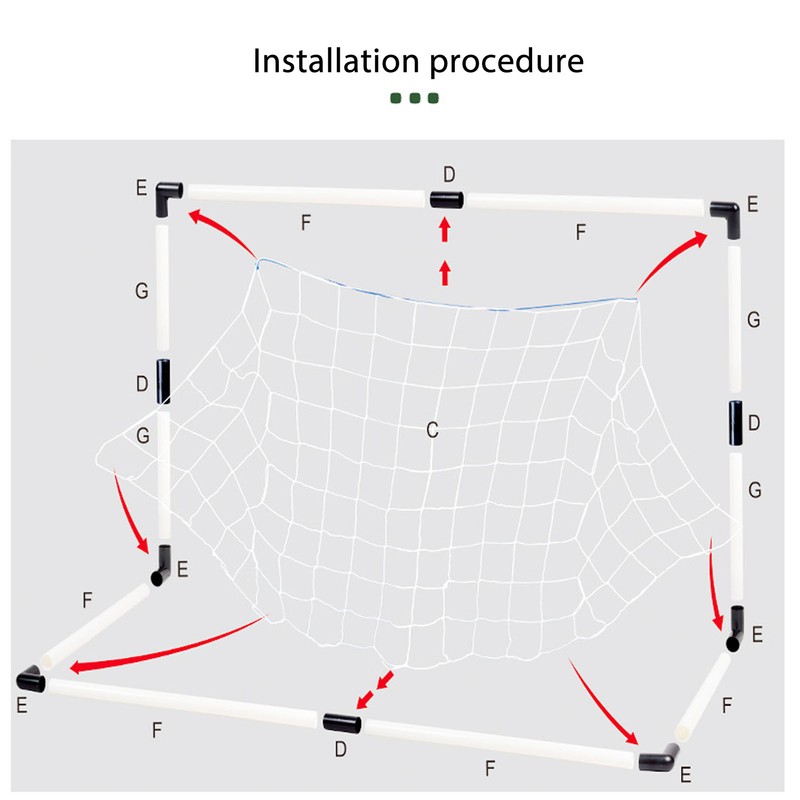 Foldable Kids Soccer Gate Portable Safety Multi Functional Soccer Practicing