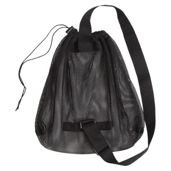 unbranded 1x Single Ball Carry Bag Mesh Drawstring Bag Football