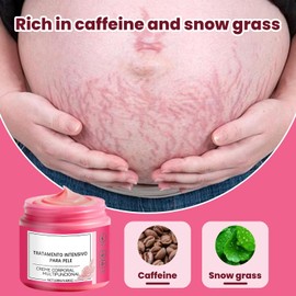 Crema para estrías en el embarazo, 3 unidades de mantequilla para el vientre para embarazo, 100 g de crema hidratante con aroma a rosas