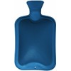 HUBIBUBI Large 2L Hot Water Bottle Natural Warmer Rubber (Blue,
