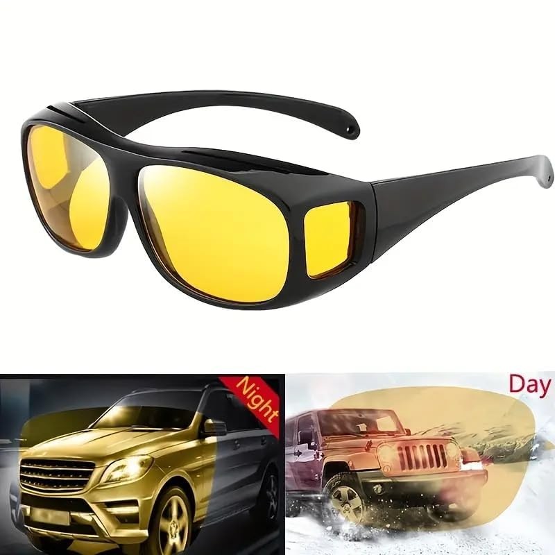 Anti-Glare Night Vision Driving Sunglasses for Men and Women, Blue